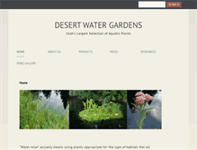 Tablet Screenshot of desertwatergardens.com